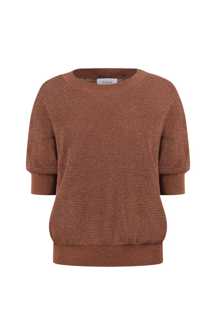 Top Kinty Lurex Espresso NKF01068