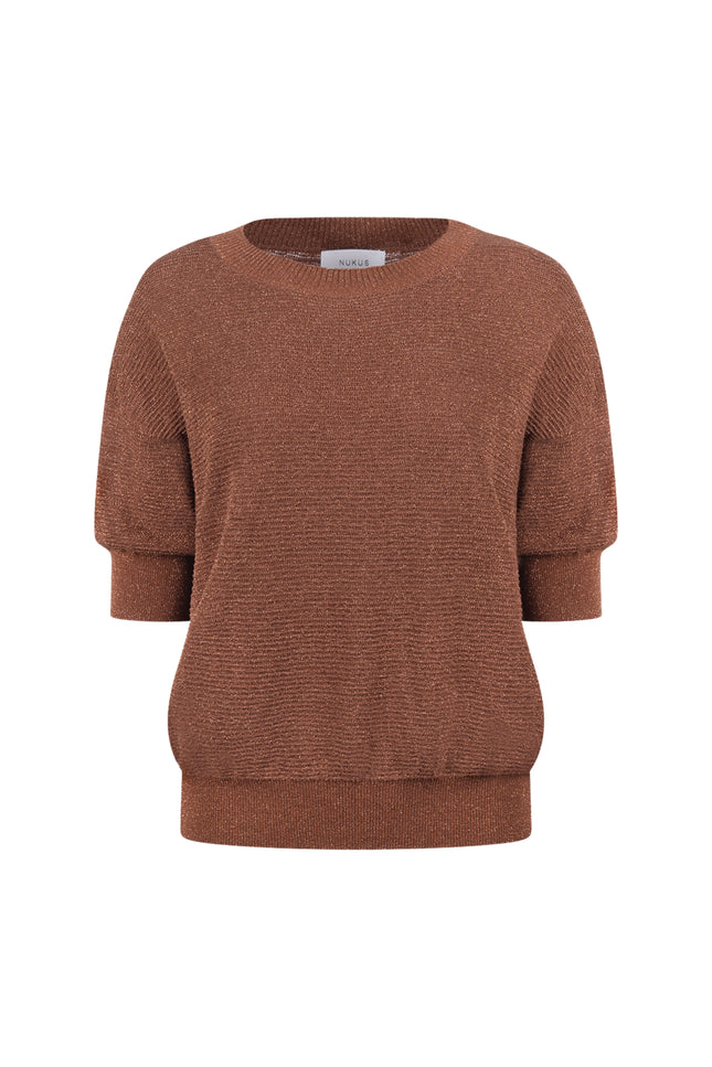 Top Kinty Lurex Espresso NKF01068