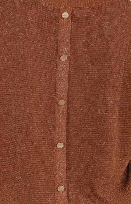 Top Kinty Lurex Espresso NKF01068