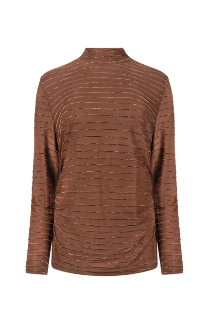 Top Gracie Stripe Espresso NKF01081