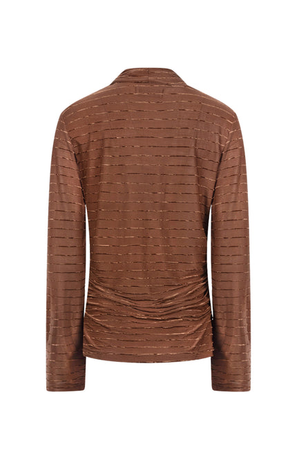 Top Gracie Stripe Espresso NKF01081