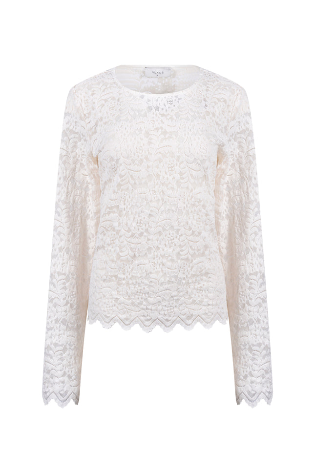 Top Wies Lace Offwhite NKF01099