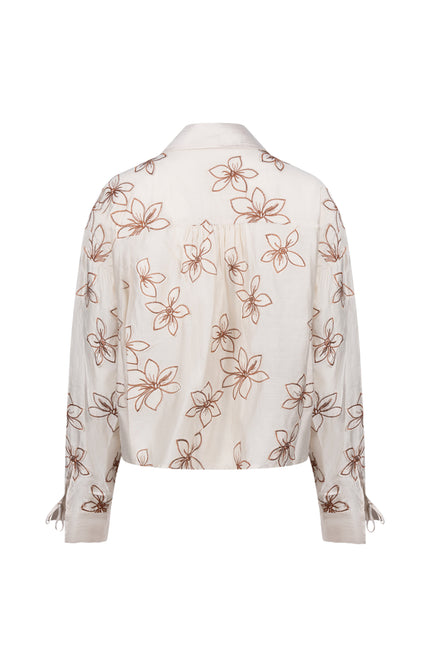 Blouse Bailey Flower Sand NKF02118