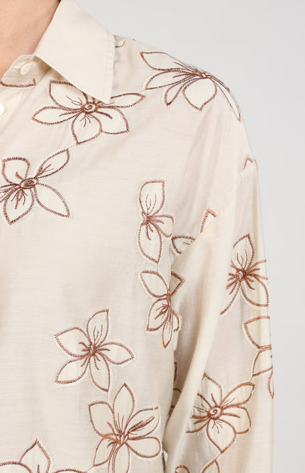 Blouse Bailey Flower Sand NKF02118