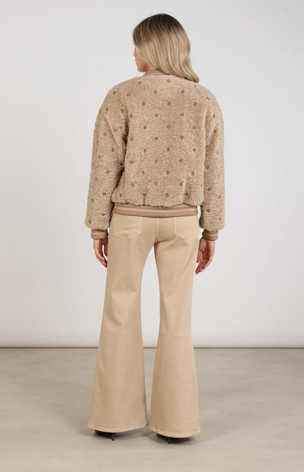 Broek Tessa Strass Sand NKF09114