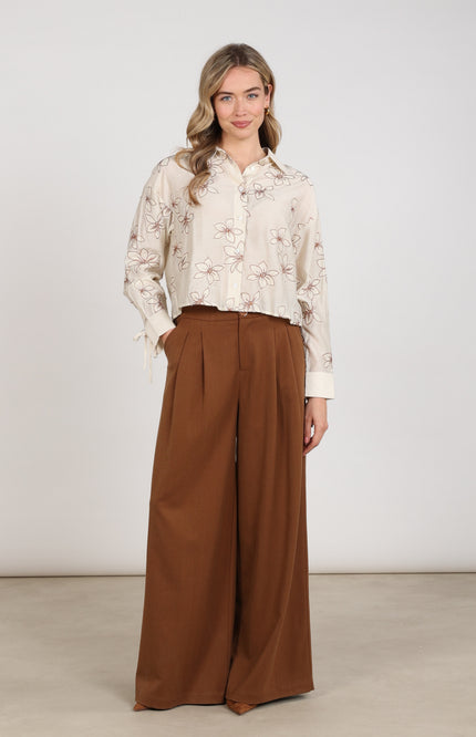 Broek Bodine Espresso NKF09076