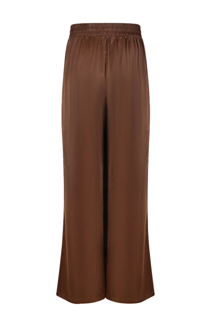 Broek June Shiny Espresso NKF09068