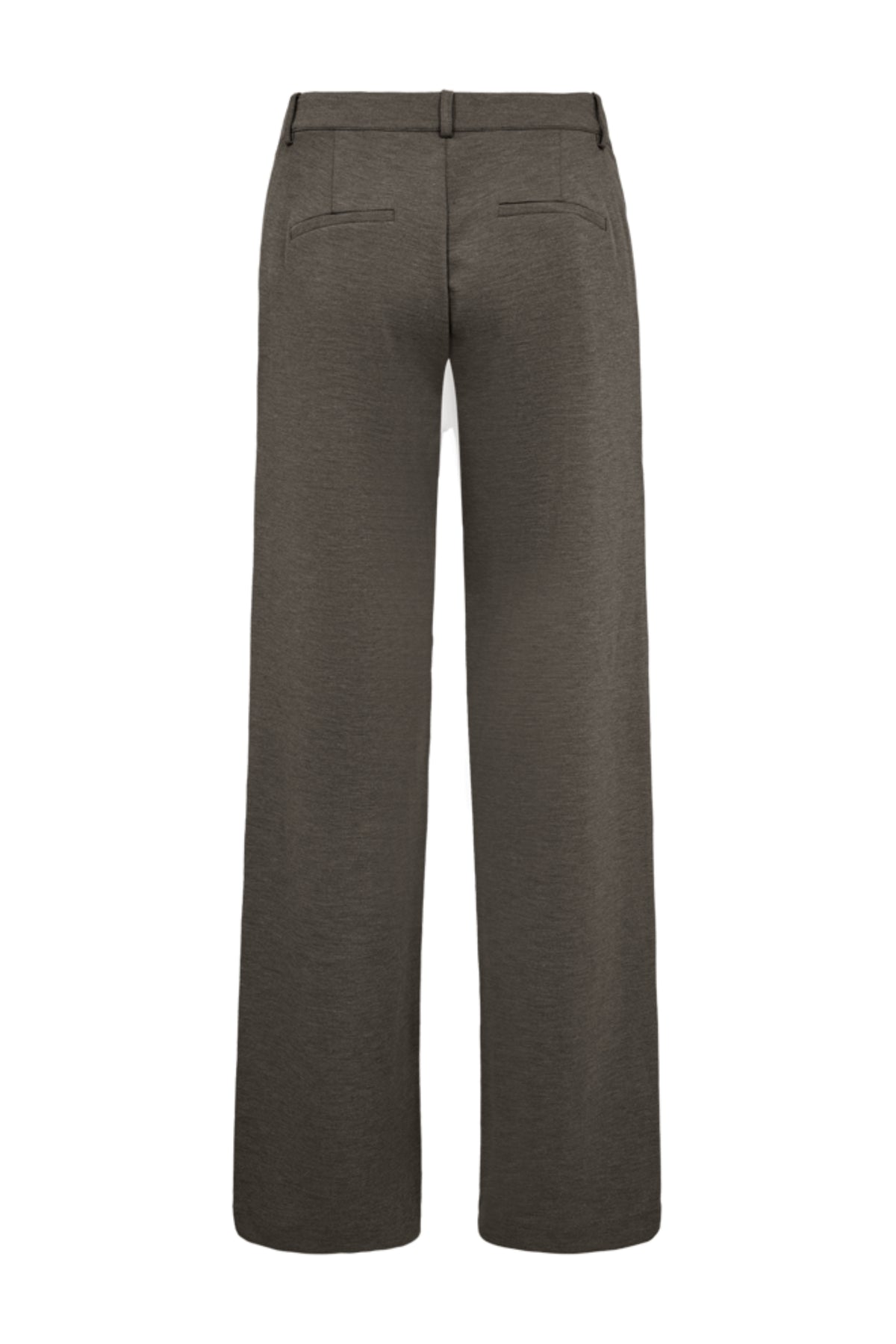 Freequent Fqnanni Morel Melange broek met comfortabele pasvorm en casual stijl, getoond op een model.
