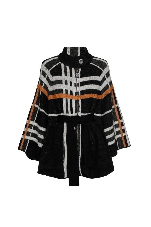 Vest Poncho Print Multi Color 4282-39