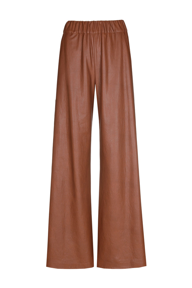 Broek Vegan Leather Caramello 4570-36