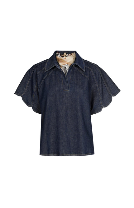 Blouse Jeans Dark Blue 4615-23
