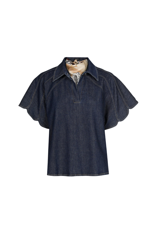 Blouse Jeans Dark Blue 4615-23
