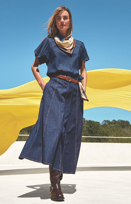 Blouse Jeans Dark Blue 4615-23