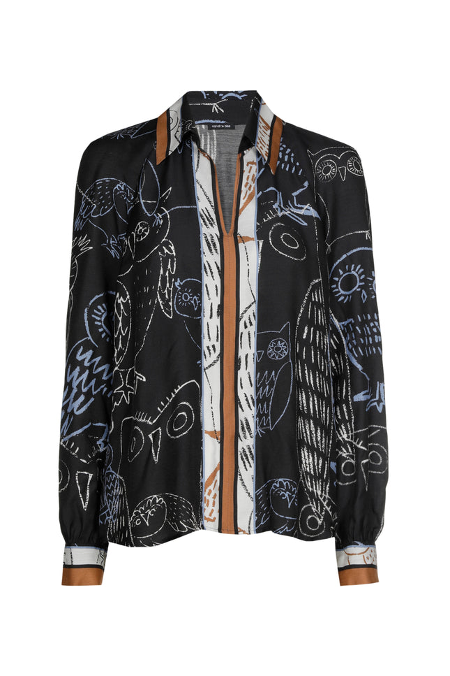 Blouse Print Multi Color 4637-29