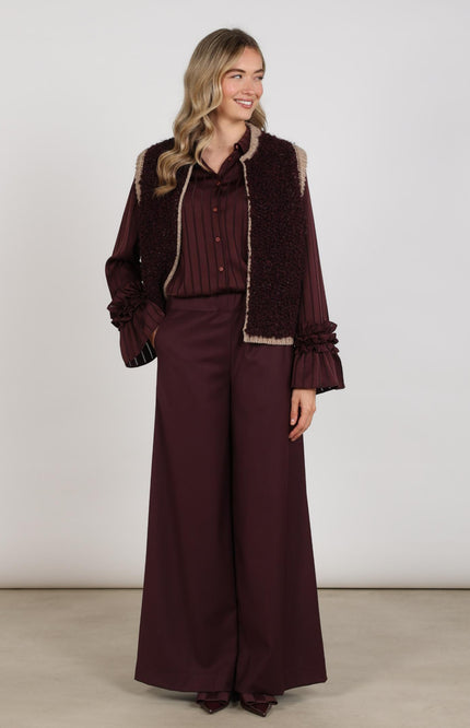 Gilet Lana Cherry Taupe NKF08031