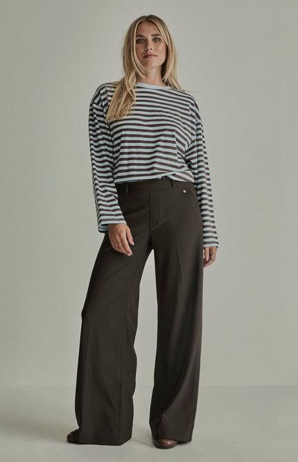 Broek Lizzy Twill Jersey Deep Brown FW261220370 L32