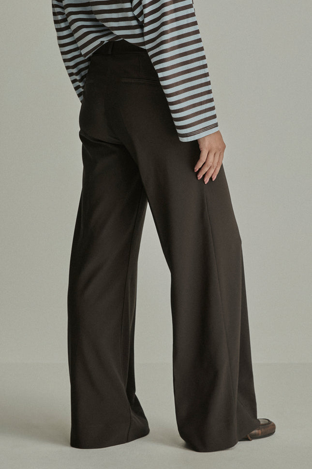 Broek Lizzy Twill Jersey Deep Brown FW261220370 L32