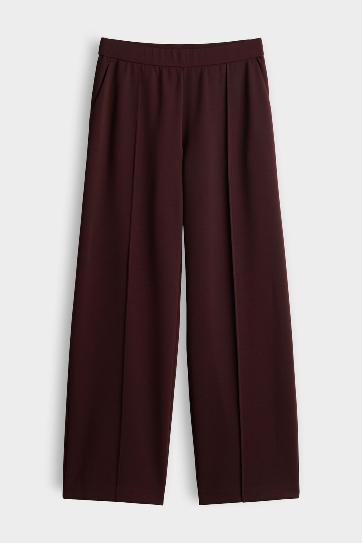 Opus Melane Chill Cherry Jam broek, casual stijl met comfortabele pasvorm, getoond in de afbeelding.