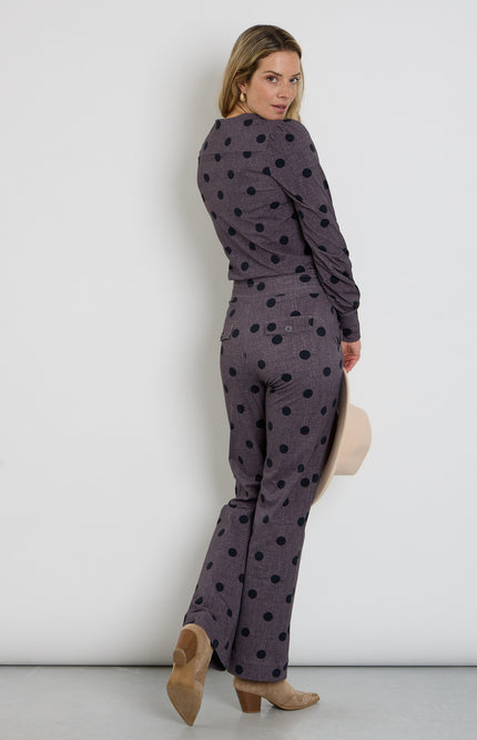 Heavy Travel Broek Dot Structure Winter Grey 202136