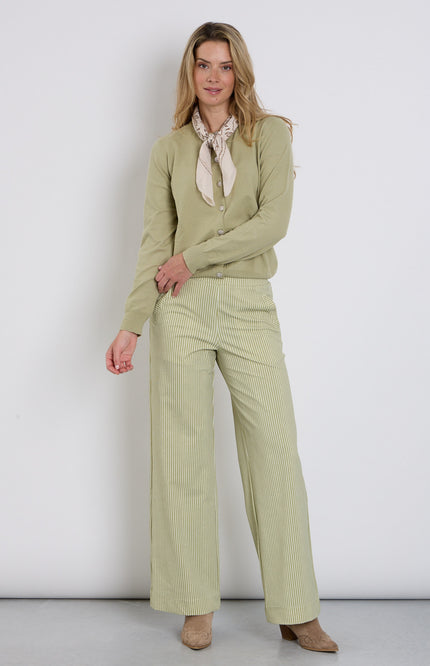 Travel Broek Small Stripe Print Winter Pear 202884