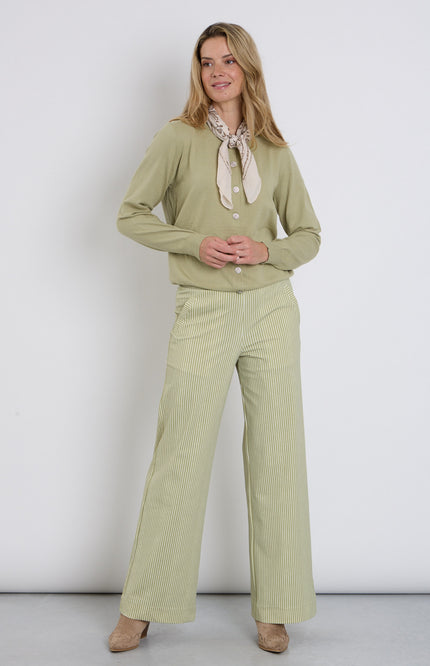 Travel Broek Small Stripe Print Winter Pear 202884