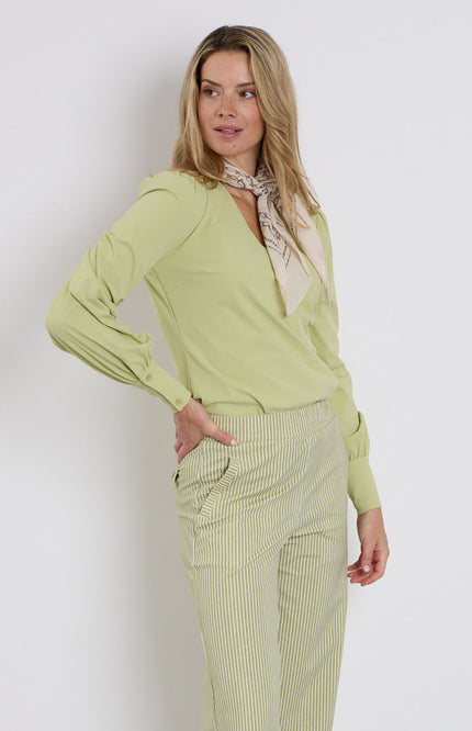 Travel Blouse Puff Sleeves Winter Pear 202226