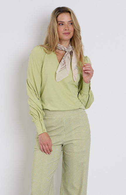 Travel Blouse Puff Sleeves Winter Pear 202226