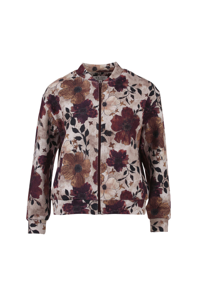 Bomber Bloemprint Camel 183680