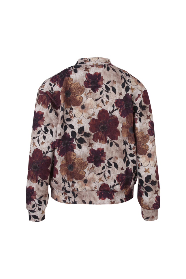 Bomber Bloemprint Camel 183680