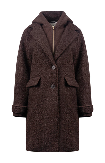 Jacket Mirthe Boucle Chocolate NKF12009