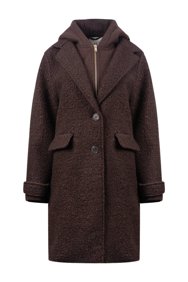 Jacket Mirthe Boucle Chocolate NKF12009