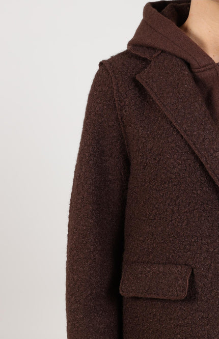 Jacket Mirthe Boucle Chocolate NKF12009