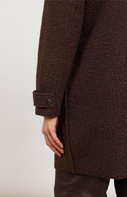 Jacket Mirthe Boucle Chocolate NKF12009