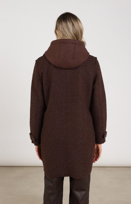 Jacket Mirthe Boucle Chocolate NKF12009