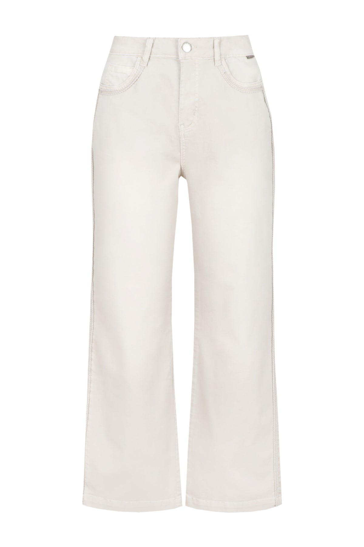 Donkere G-maxx Ronnat Sand jeans met rechte snit en klassieke denim textuur, gedragen door een model.