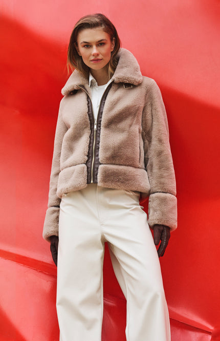 Rino & Pelle Jacket Lambra Oat Stretchshop.nl
