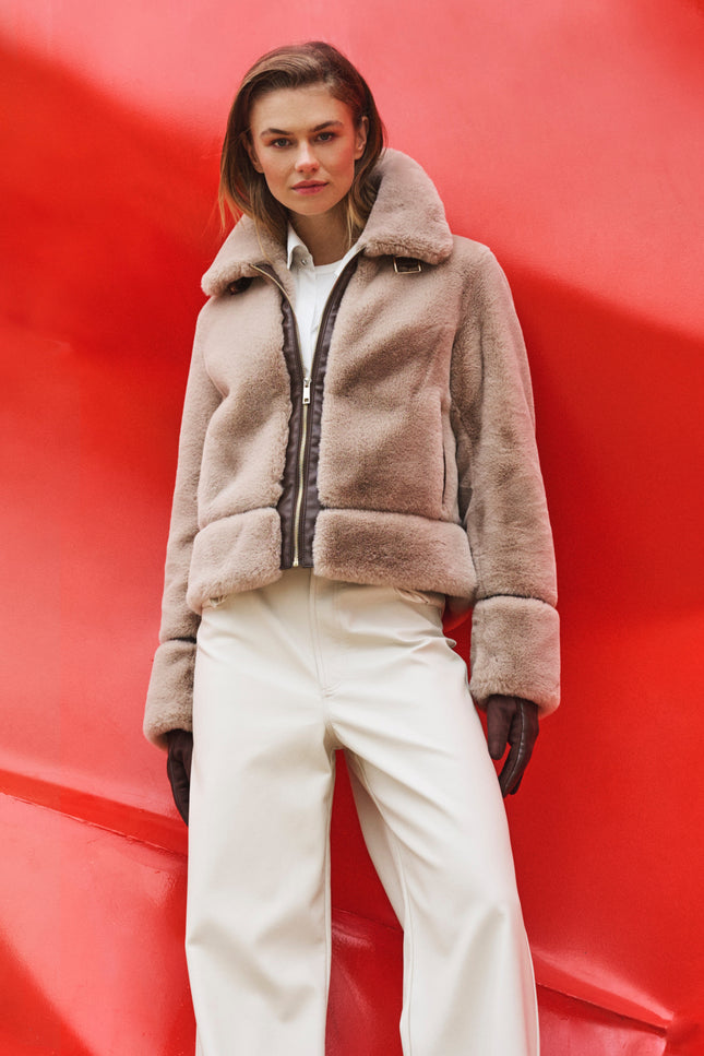 Rino & Pelle Jacket Lambra Oat Stretchshop.nl