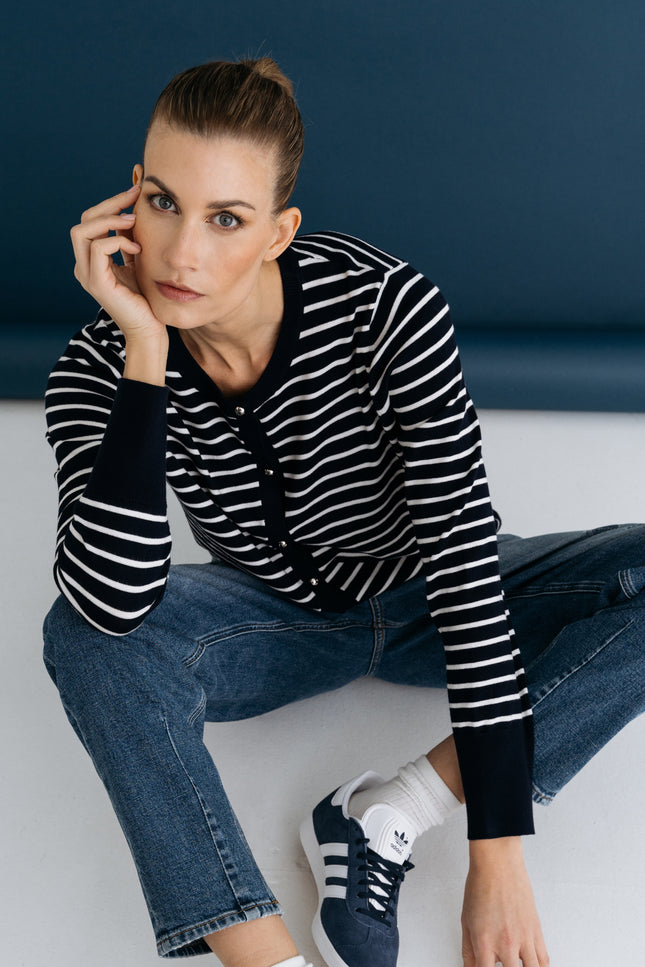 Vest Pidou Navy Stripe