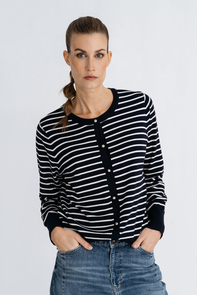 Vest Pidou Navy Stripe