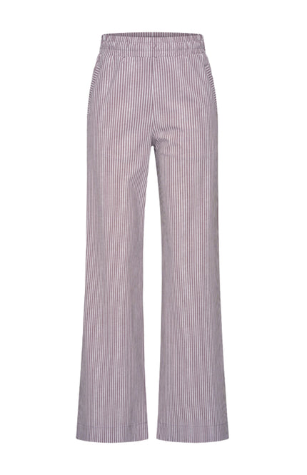 Travel Broek Small Stripe Print Winter Grey 202884