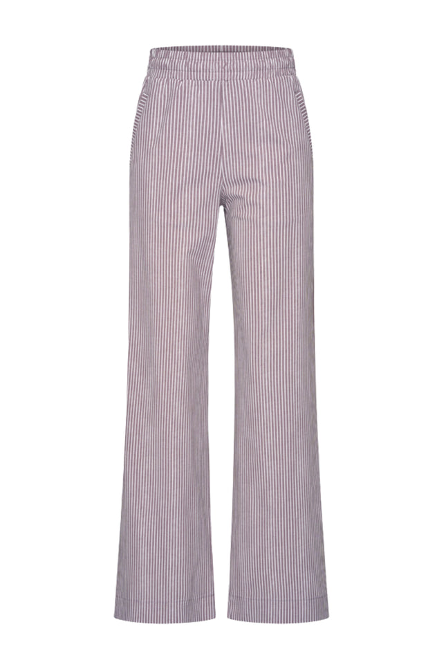 Travel Broek Small Stripe Print Winter Grey 202884