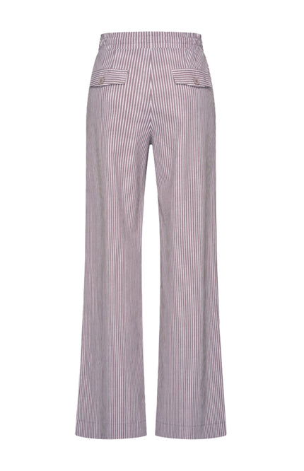 Travel Broek Small Stripe Print Winter Grey 202884
