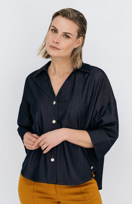 Blouse Petunia Denim Blue