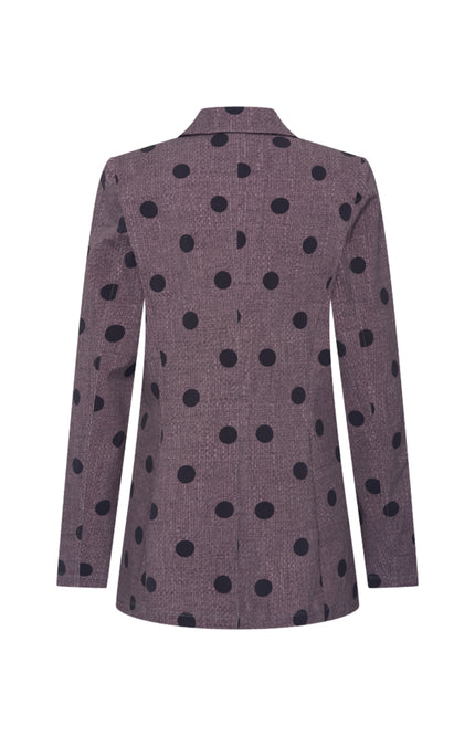 Travel Blazer Dot Structure Print Winter Grey 202102
