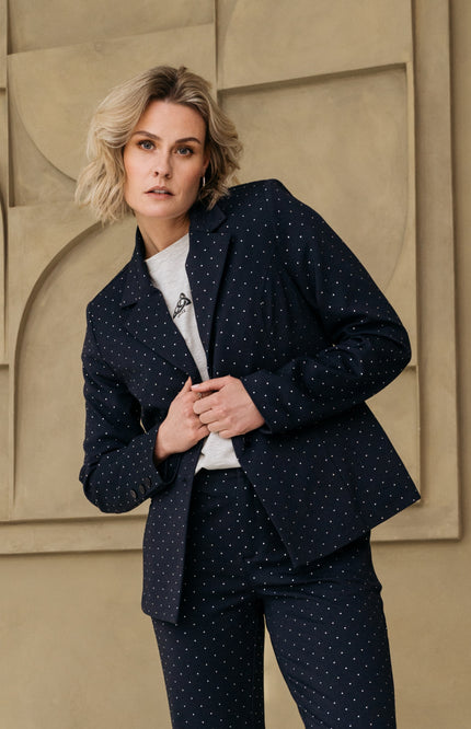 Jacket Sila Navy Silver