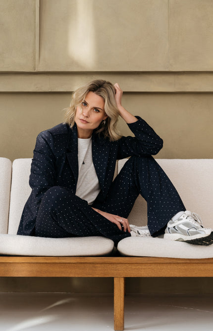 Jacket Sila Navy Silver