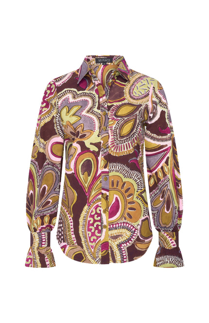 Travel Blouse Big Paisley Print Multicolour 202108