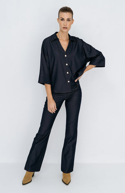 Blouse Petunia Denim Blue