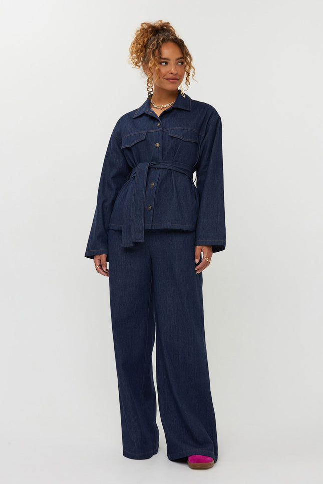 Broek Gracie Dark Denim