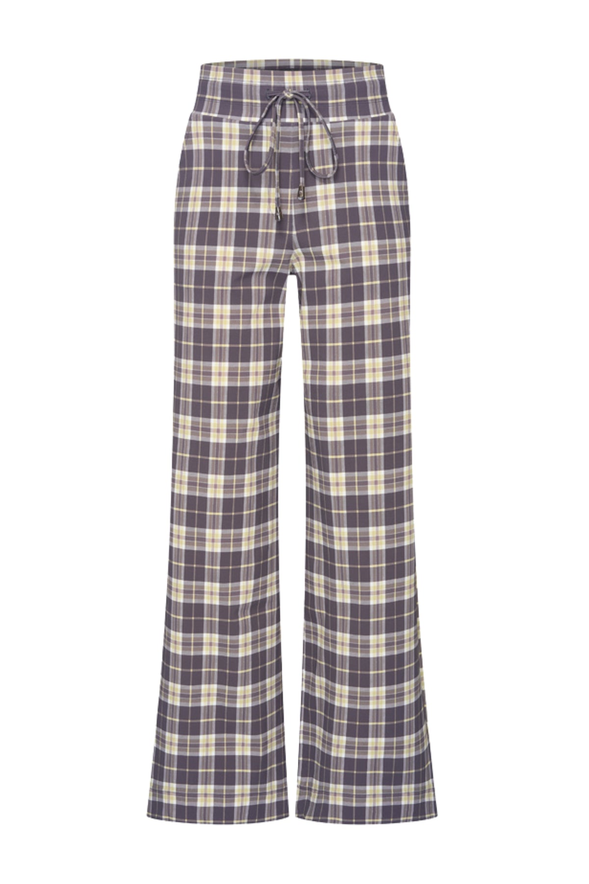 Dames heavy travel broek van Mi Piace met herfst geruit patroon en winterkleur, comfortabel en warm voor reizen en dagelijks gebruik